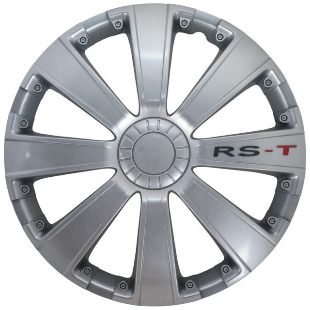 4-Delige Wieldoppenset RS-T 16-inch zilver