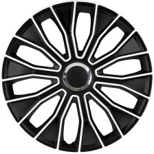 4-Delige Wieldoppenset Voltec Pro 16-inch zwart/wit